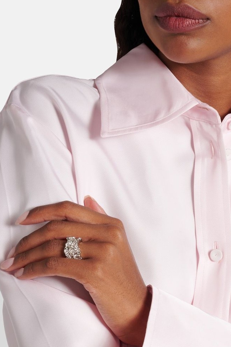 Crystal-Embellished Ring from Jil Sander