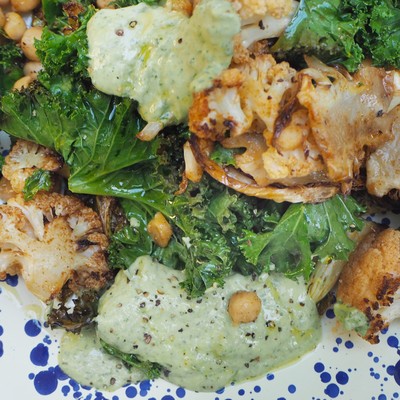 One Tray Roast Cauliflower