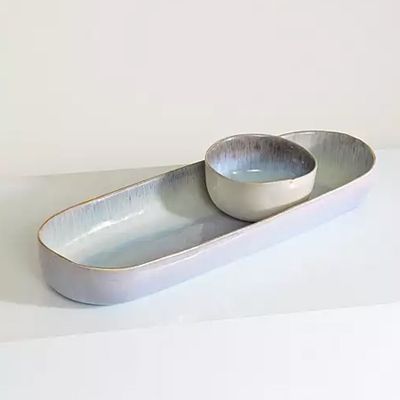 Edo Ceramic Platter & Bowl Set