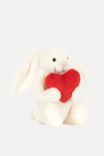 Bashful Red Love Heart Bunny