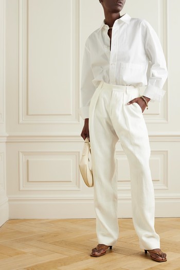 Marella Pleated Hemp Straight-Leg Pants, £368 | Mara Hoffman