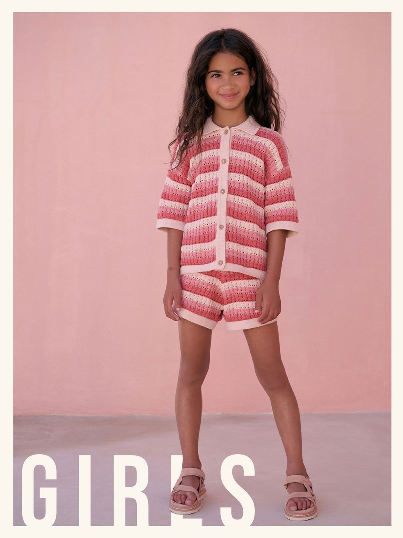 100% Cotton Shirt & Short Knitted Set from NEXT