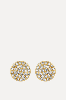 886 Pavé Stud Earrings - 18ct Yellow Gold