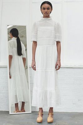 Alia White Lace Maxi Dress