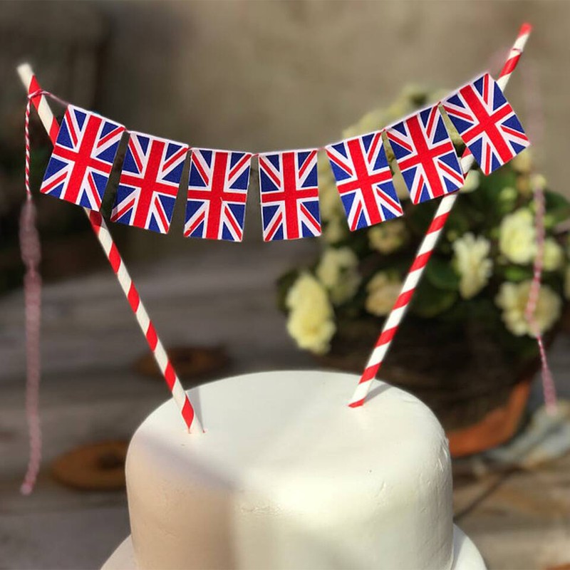 Bright Union Jack Cake Bunting Topper, £7.50 | Emma Bunting
