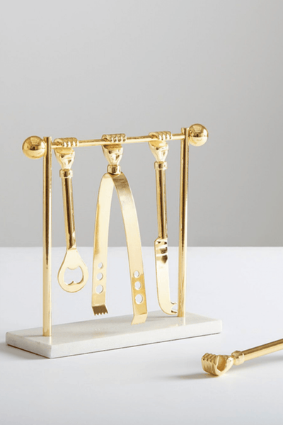 Barbell Barware Set from Jonathan Adler