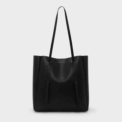 Weave Detail Tote from Charles Keith