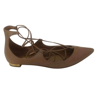 Christy Leather Ballet Flats from Aquazurra