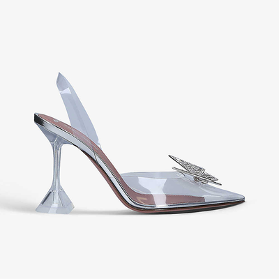 Pheonix PVC Slingback Courts, £1,030 | Amina Muaddi x AWGE