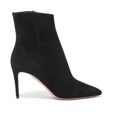 Alma 85 Suede Ankle Boots from Aquazzura