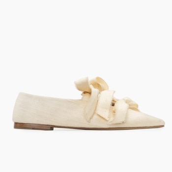 Mille-feuille Silk Flats, $290 | Sleeper