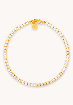 Bold Tennis Chain Bracelet in Gold