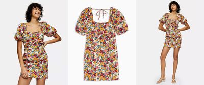 Multicoloured Floral Poplin Tea Dress, £35 (was £39)