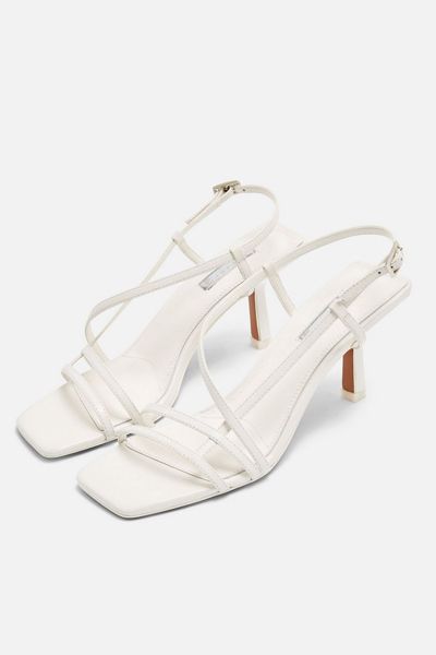 White Heeled Sandals