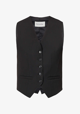 Gelso V-Neck Woven Waistcoat from Frankie Shop