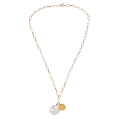 The Moon Fever Gold-plated Pearl Necklace from Alghieri