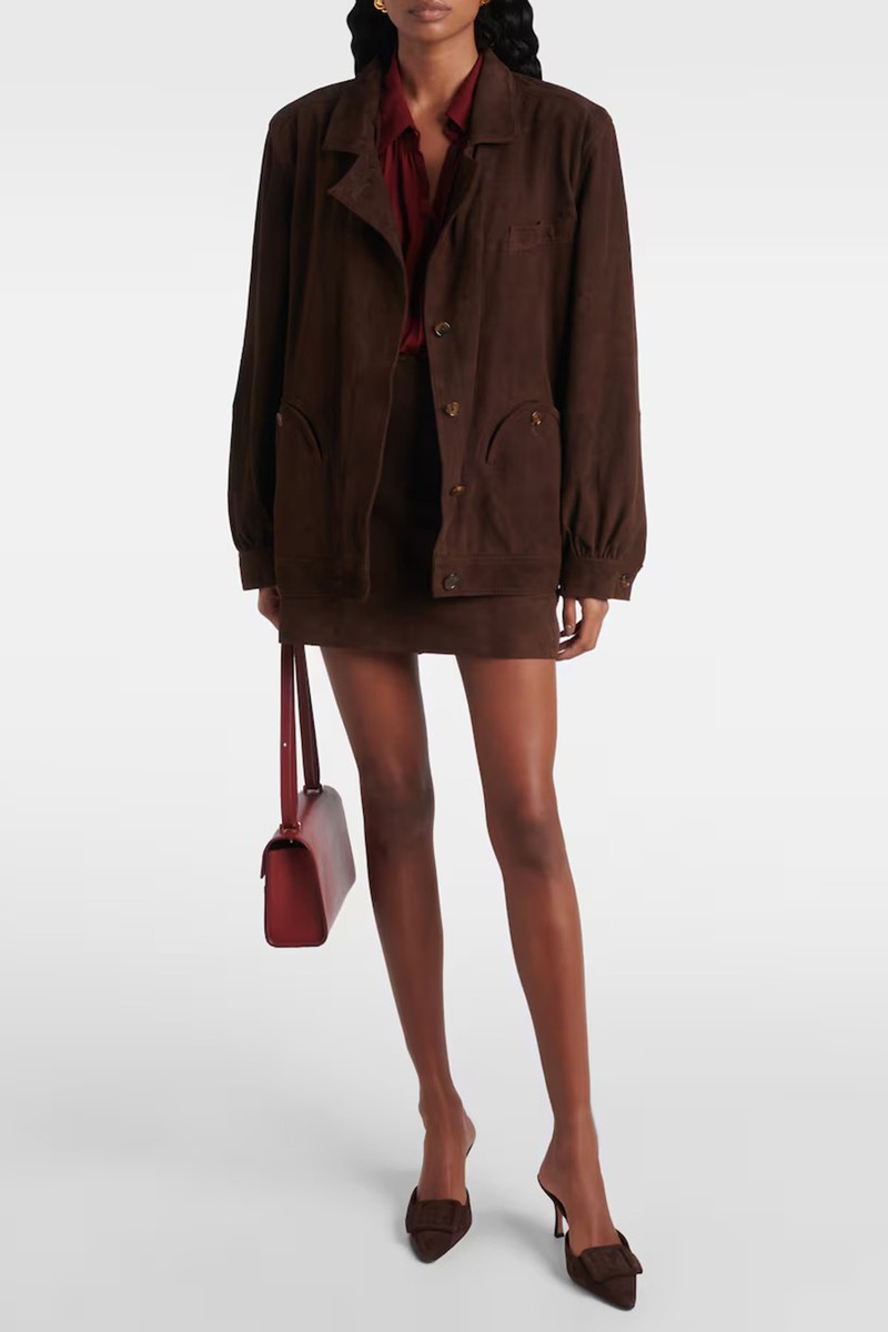 Cleo Suede Bomber Jacket from Blazé Milano