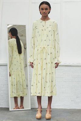 Maisie Yellow Daisy Embroidered Dress