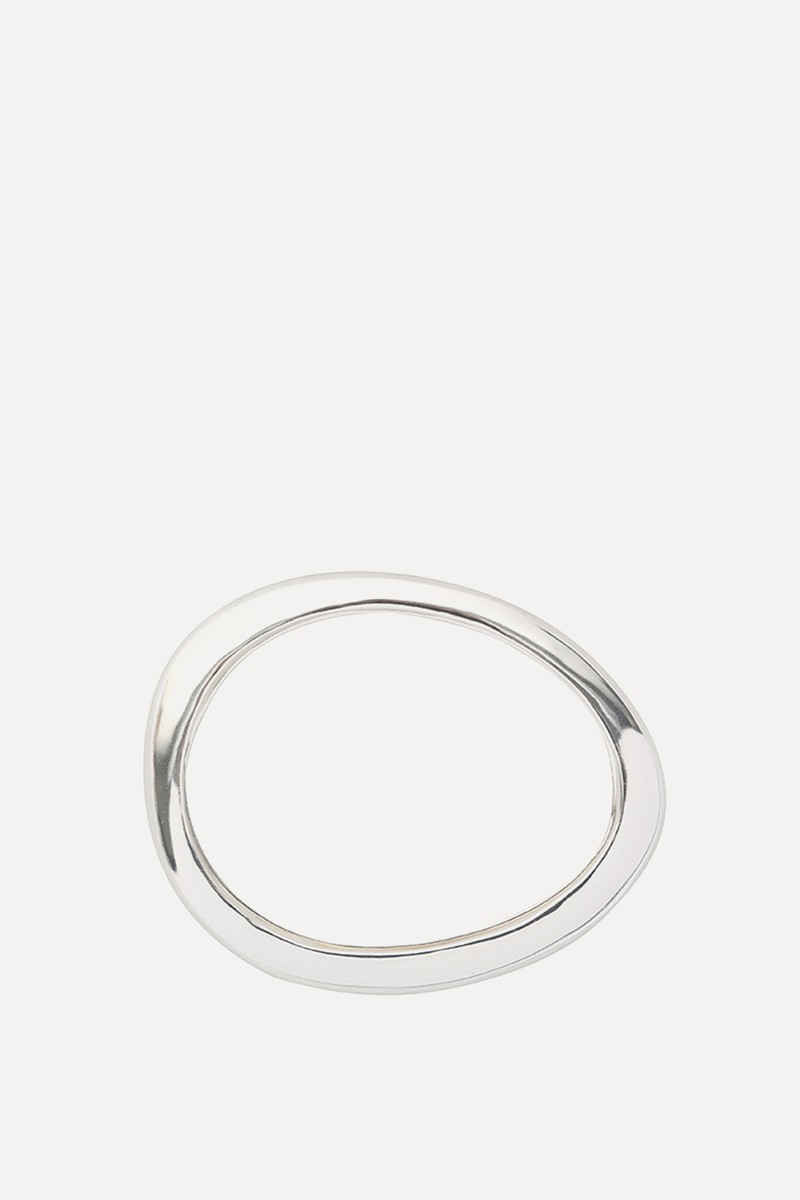 Rock Wishbone Thin Bangle from  Dinosaur Designs