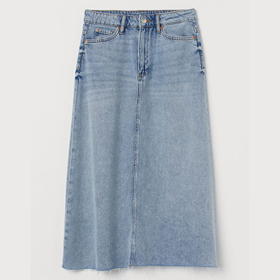 A-Line Denim Skirt from H&M