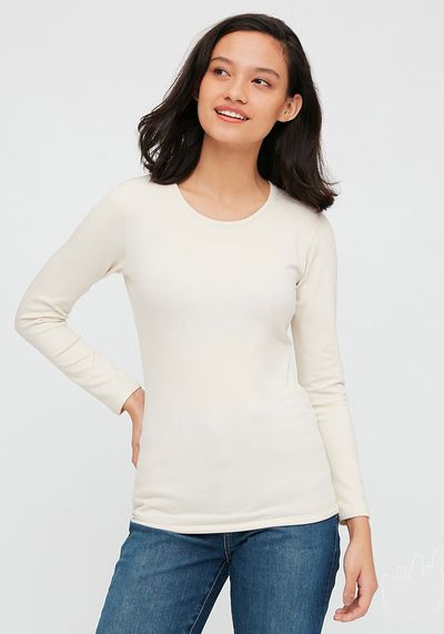 Heattech Ultra Warm Crew Neck Thermal Top from Uniqlo