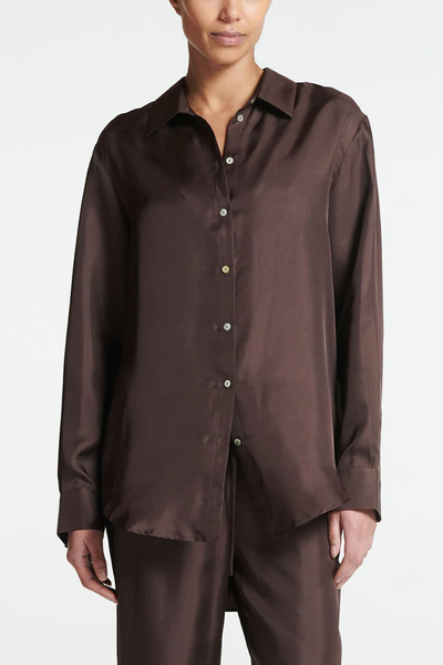 London  Silk Twill Pyjama Top  from ASCENO