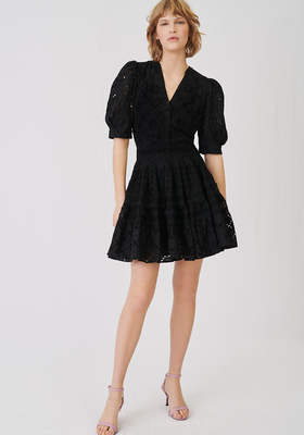 Guipure Lace Skater Dress from Maje