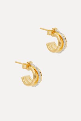 Celestial Pavé 18kt Gold-Plated Hoop Earrings from Missoma