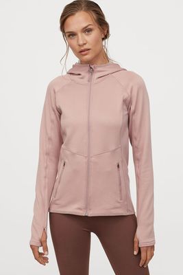 Hooded Fleece Jacket - Light Pink from H&M