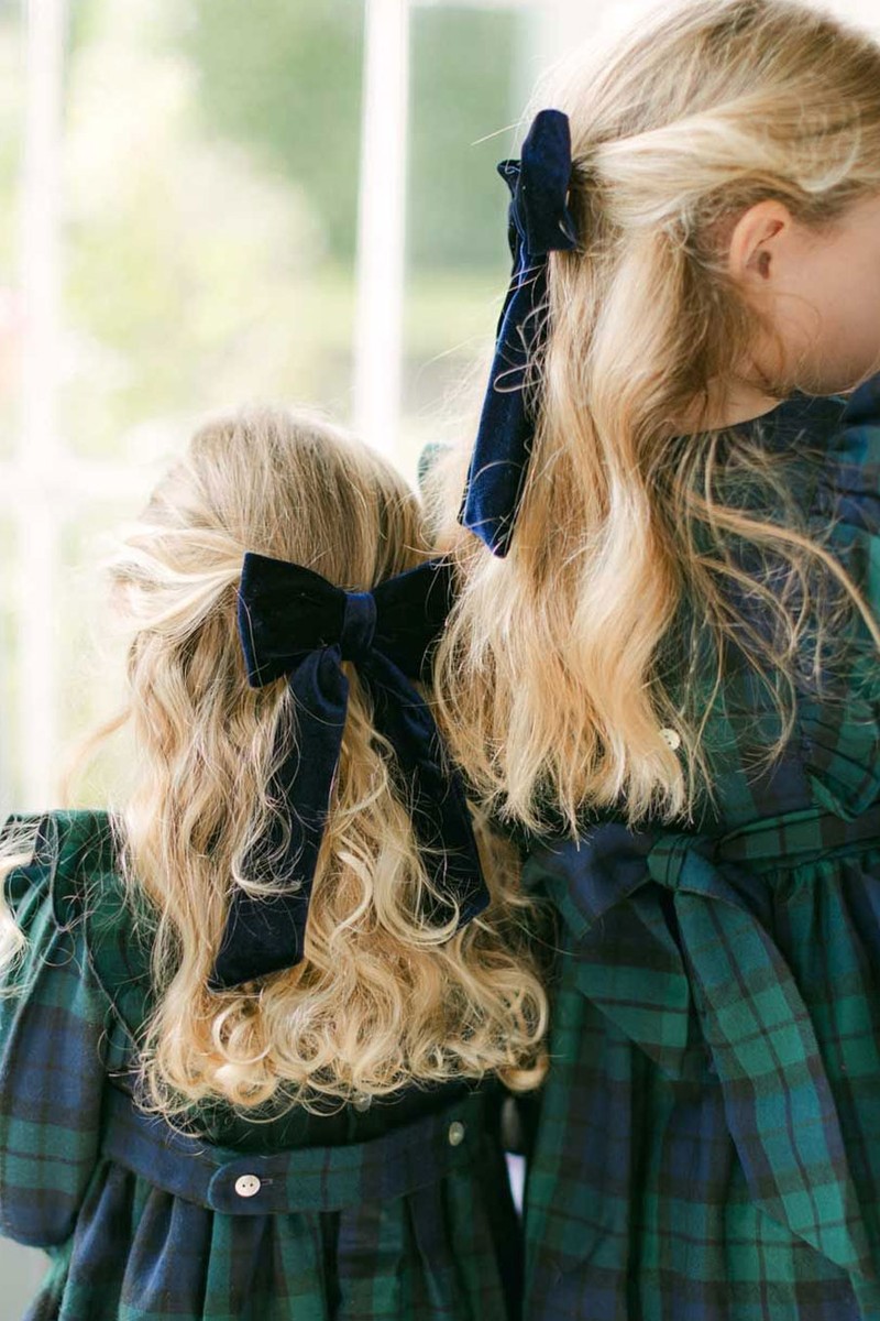 Velvet Children's Bow from Clementine & Mint