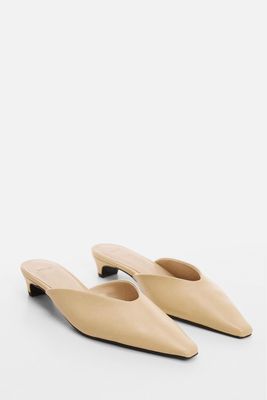 Pointed Toe Leather Shoes from Mango