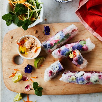 Market Garden Summer Rolls With Kimchi Mayonnaise