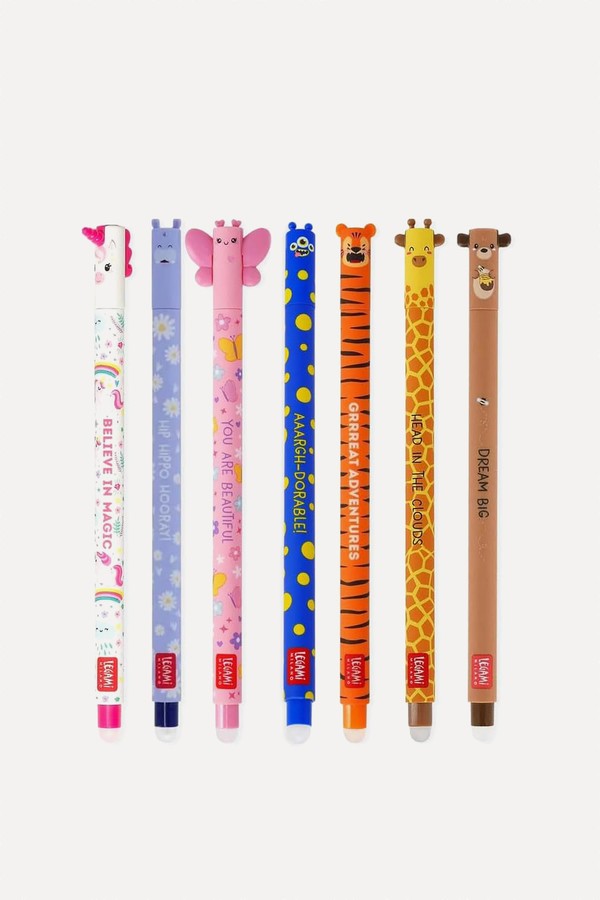 Set Of 7 Erasable Gel Pens from Legami