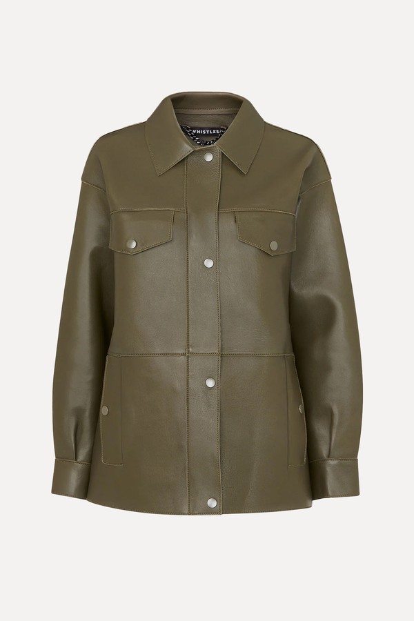 Clean Bonded Leather Jacket from Whistles