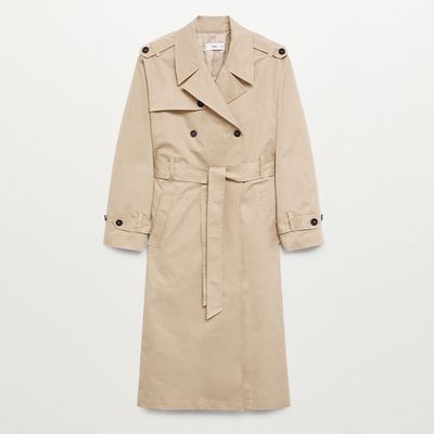 Belt Cotton-Blend Trench from Mango