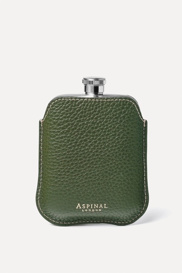 5oz Hip Flask With Leather Pouch