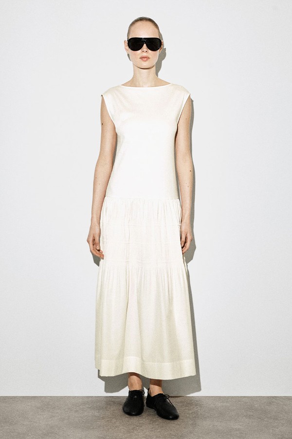 Tiered Gathered Midi Dress from cos