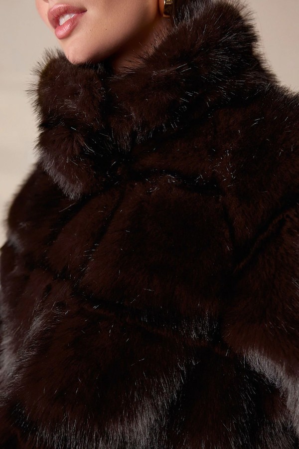 N.Premium Vintage Style Faux Fur Coat from Next