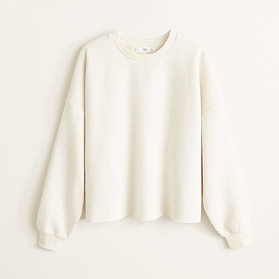 Flecked Crop Sweatshirt from Mango