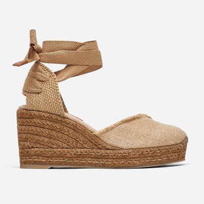 Tied Jute Wedges from Uterqüe