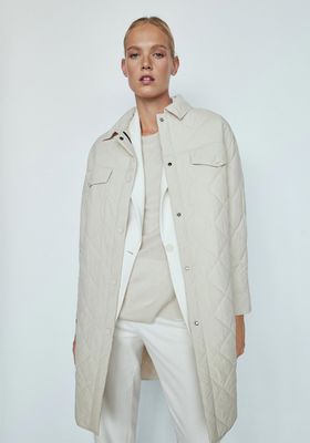 Long Quilted Overshirt from Massimo Dutti