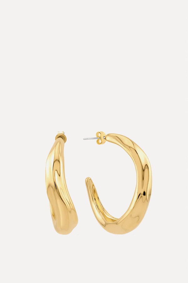 Fluidity Chain Hoops from Jewells