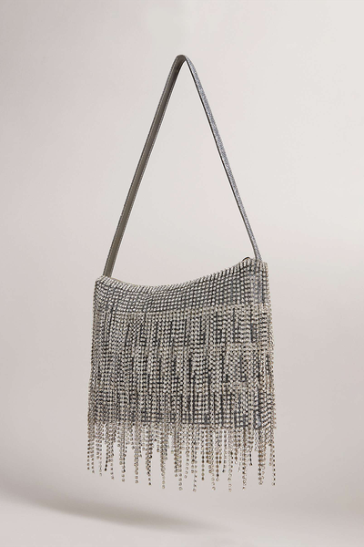 Glitzie Crystal Fringe Shoulder Bag from Ted Baker