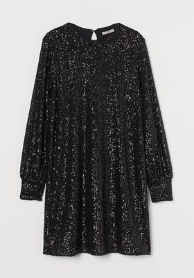 Long-Sleeved Sequined Dress from H&M
