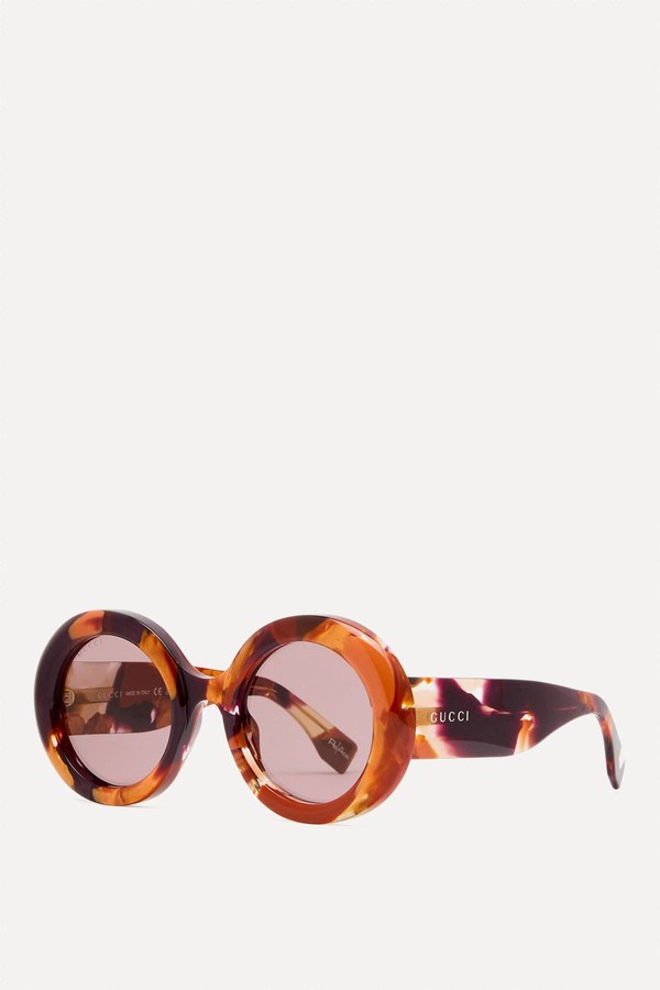 Oversized Round-Frame Sunglasses from Gucci