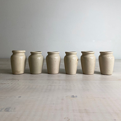 Small Vintage Stoneware Jars