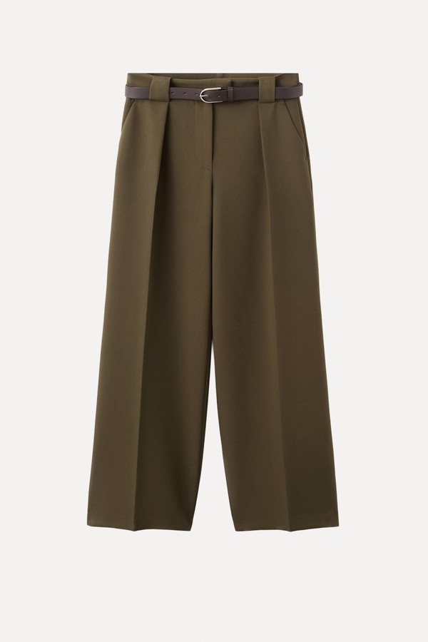 Belt Straight-Fit Trousers from Mango