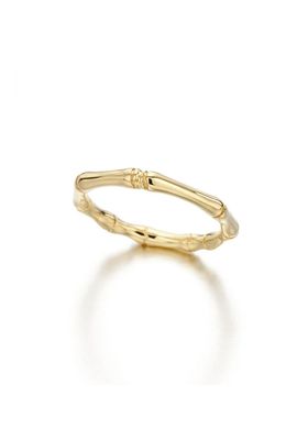 Bamboo Wide Yellow Gold Ring from Jessica McCormack