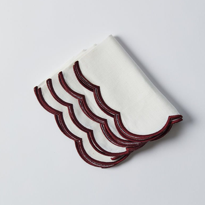 Scallop Napkins (Set Of 4) from Maison Margaux