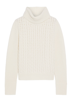 Billie Cable-Knit Cashmere Turtleneck Sweater from Iris & Ink